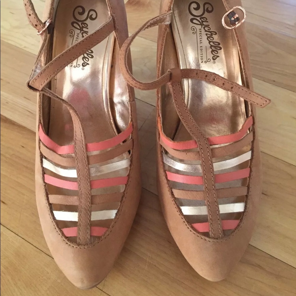 Seychelles Special Edition T-Strap Kitten Heels